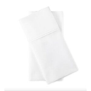 Liz Claiborne Lux Performance 1000tc Pillowcases Standard /Queen Bright White